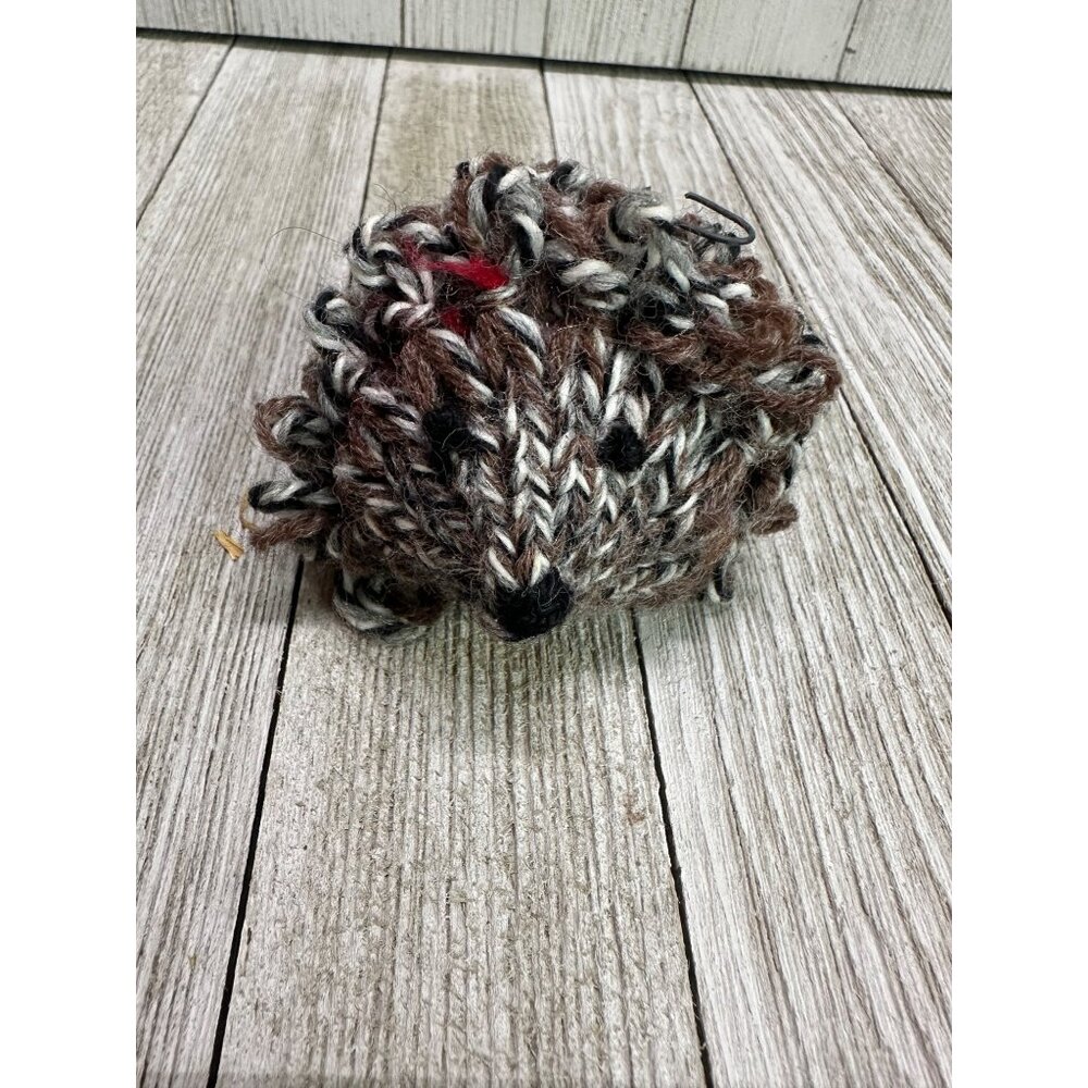 Yarn Unique Knitted Hedgehog Pattern Ornament Decor